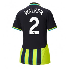 Manchester City Kyle Walker #2 Borte skjorte til dame 2024-25 Kortermet